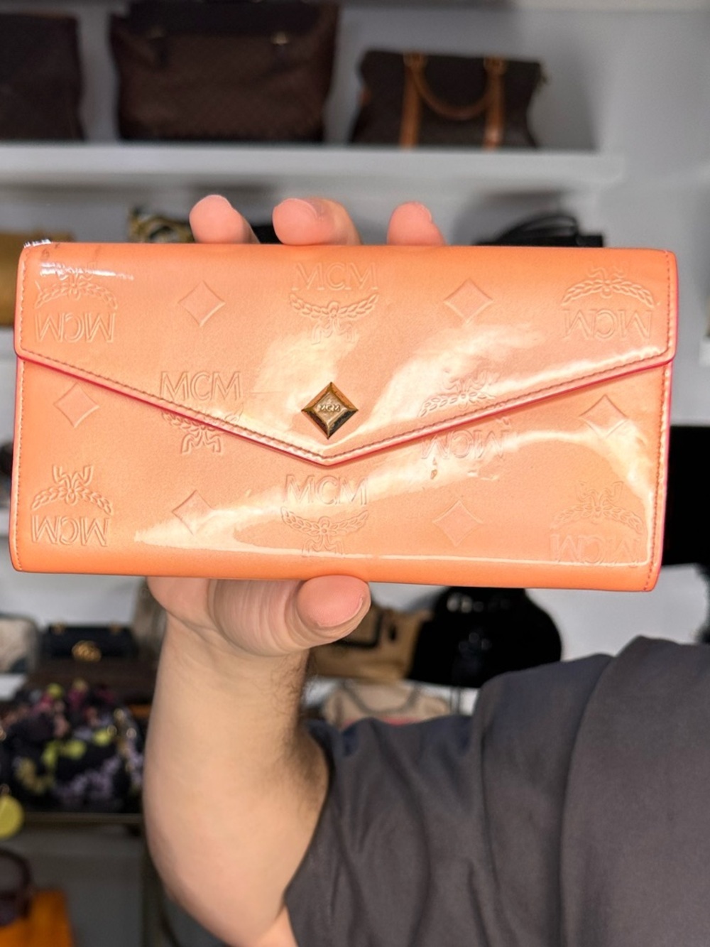 MCM RARE LONG WALLET